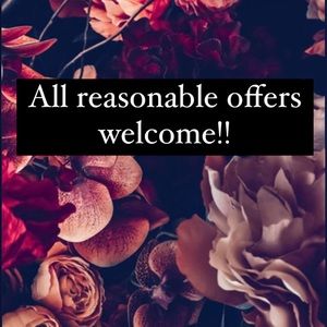 Offers welcome, Let’s negotiate!